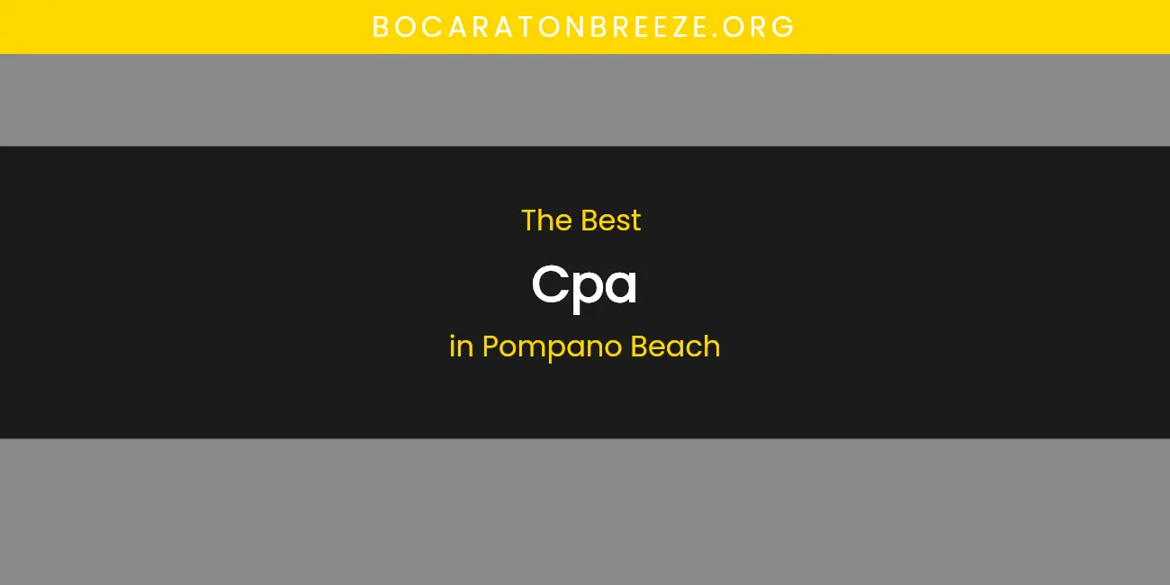 Pompano Beach's Best CPA featured